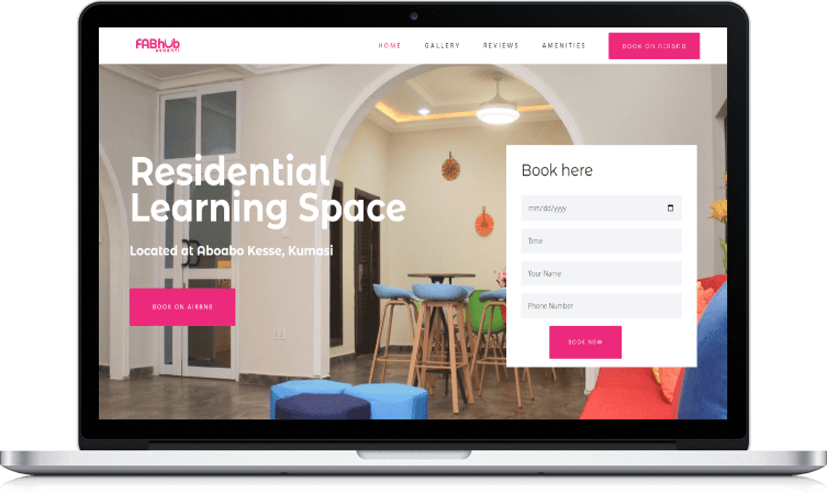 Fabhub Ashanti — Events Hub website by Tekosoft