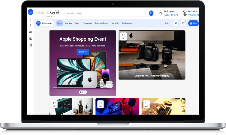 Kitchen & Kay — Gadgets, Appliances & Food Blog website by Tekosoft