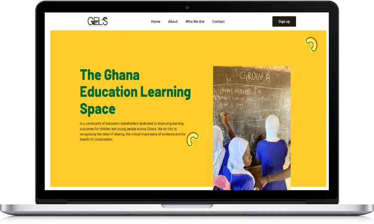 Ghana Education Learning Space — Education website by Tekosoft